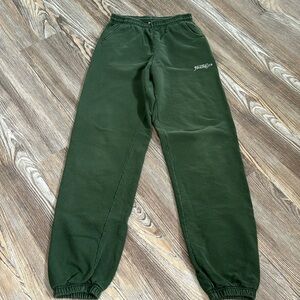 Sporty & Rich Green Health Club Sweatpants small